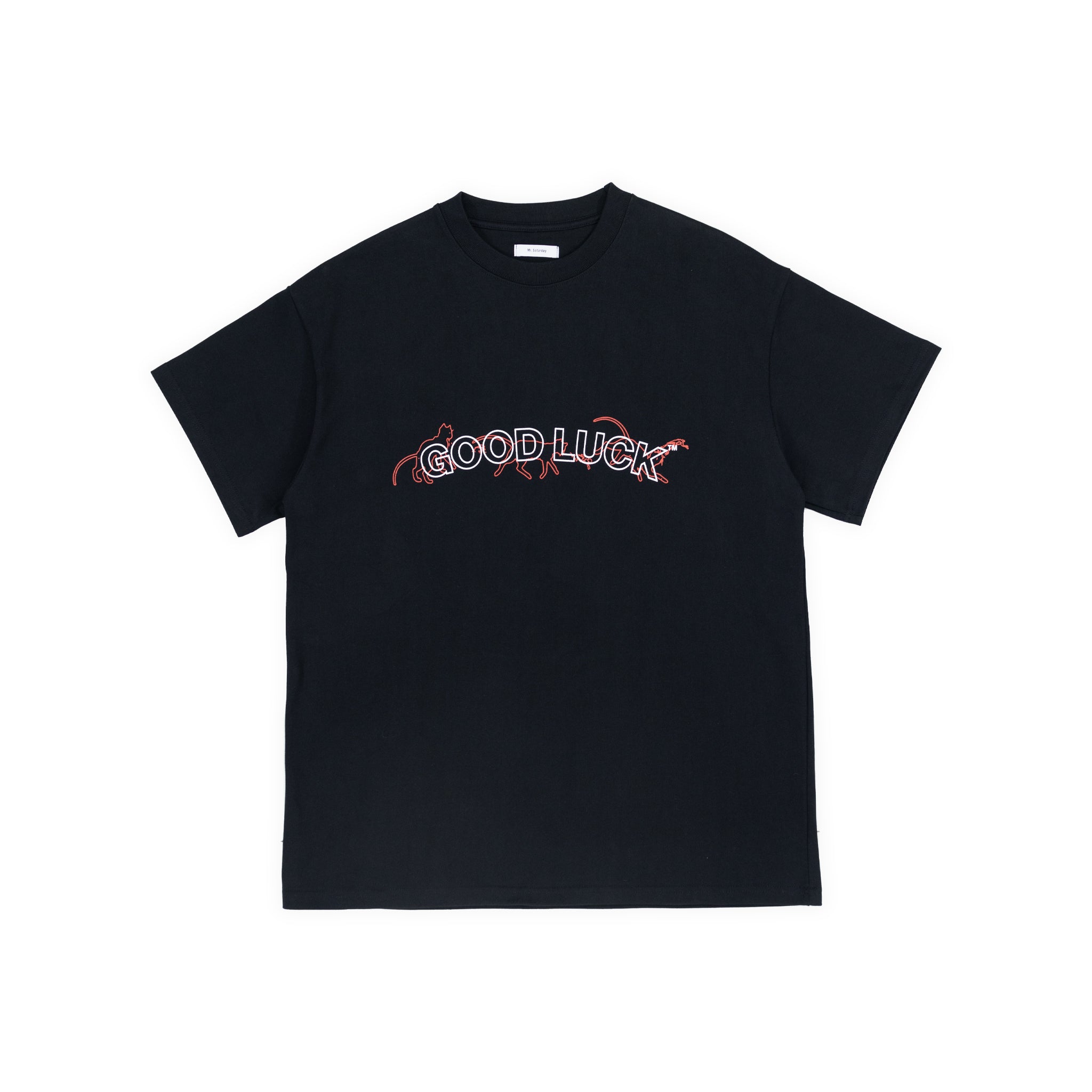 "Good Luck" T-Shirt - Cotton (BLACK)