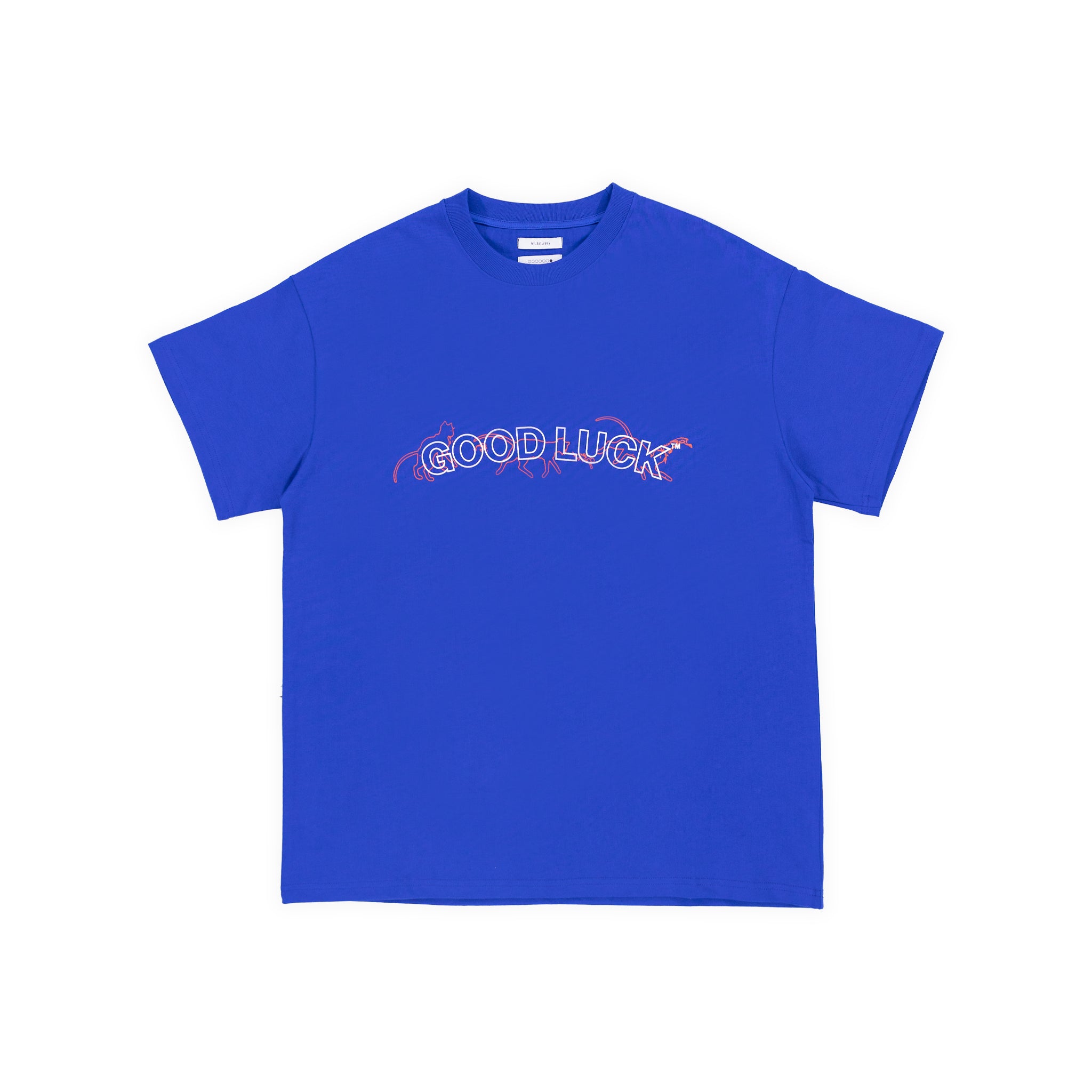 "Good Luck" T-Shirt - Cotton (BLUE)