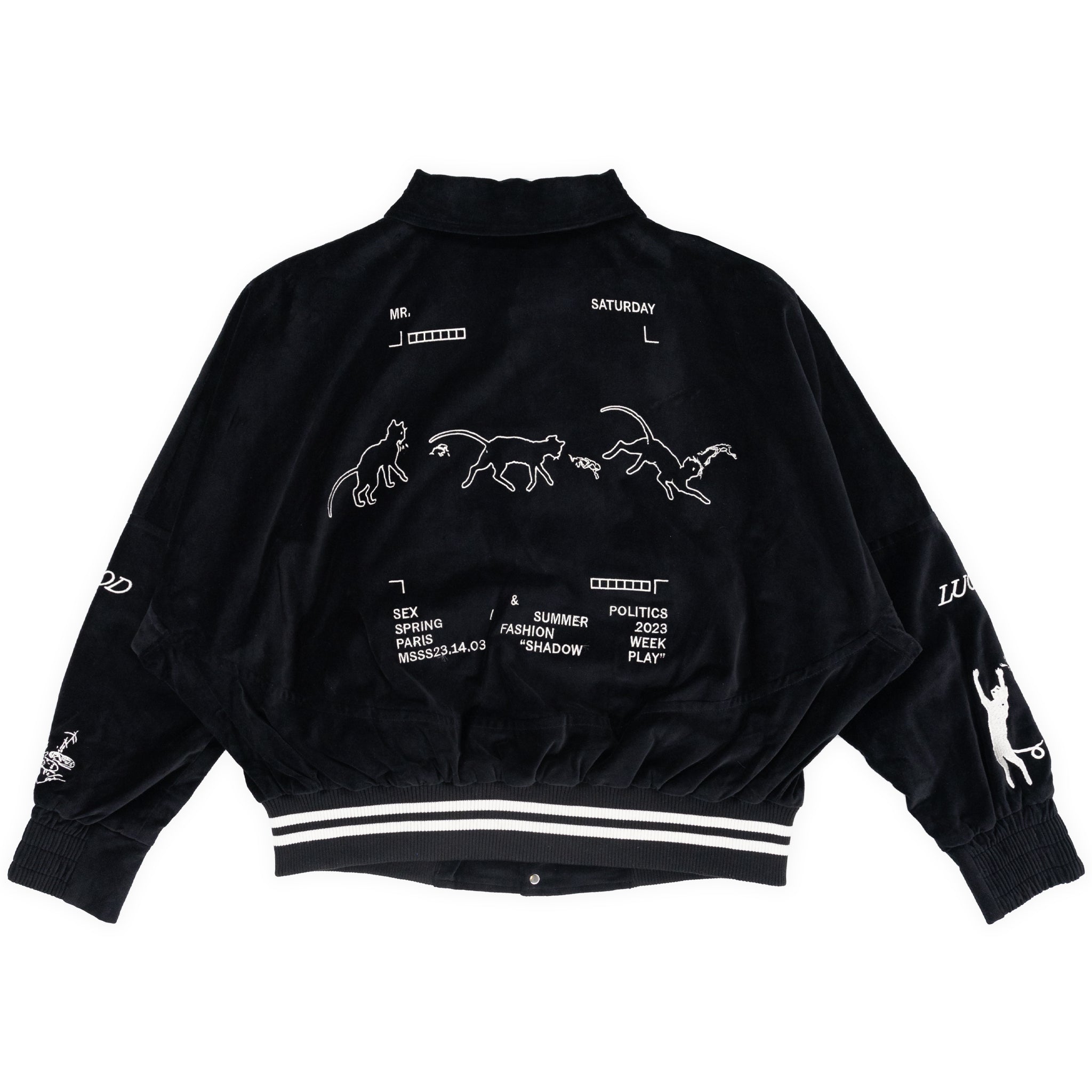 Sex & Politics Velvet Bomber Jacket