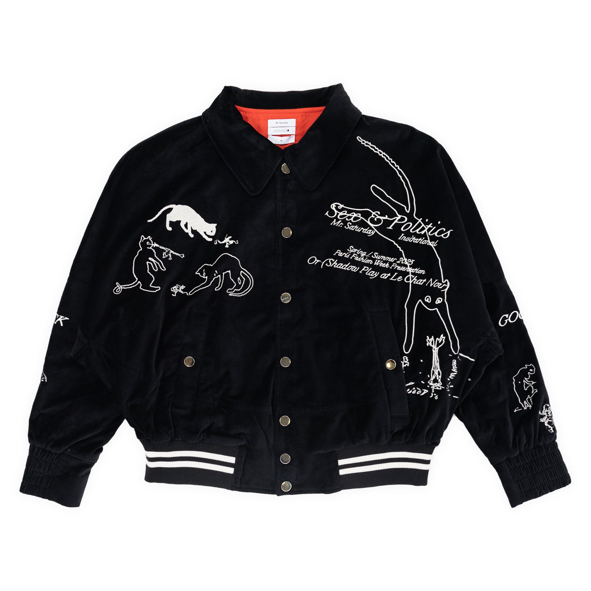 Sex & Politics Velvet Bomber Jacket