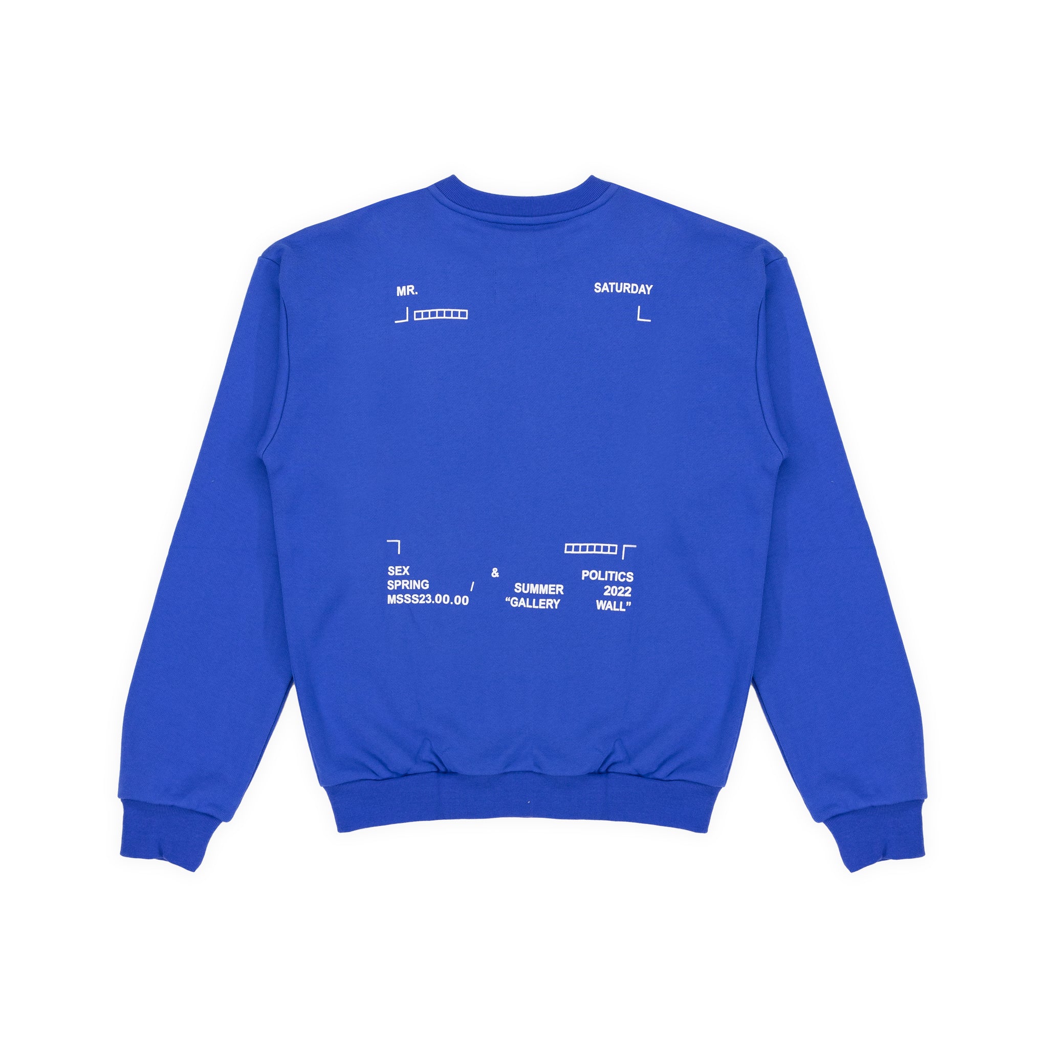 "Gallery Wall" Crewneck - Cotton (BLUE)