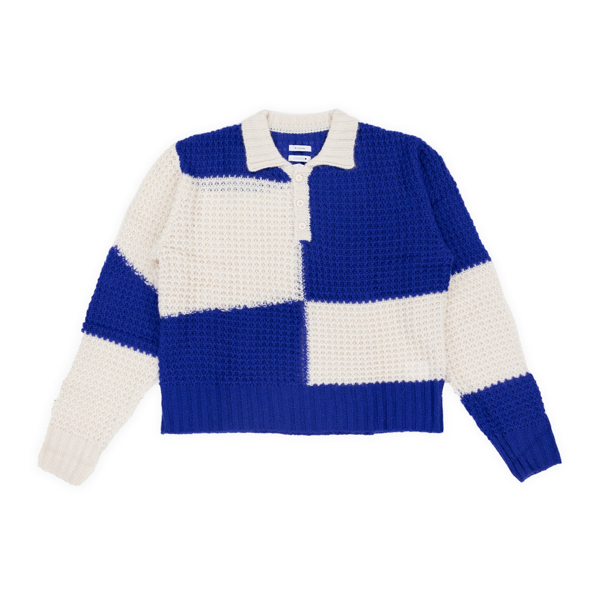 Loose Knit LS Polo - Mohair