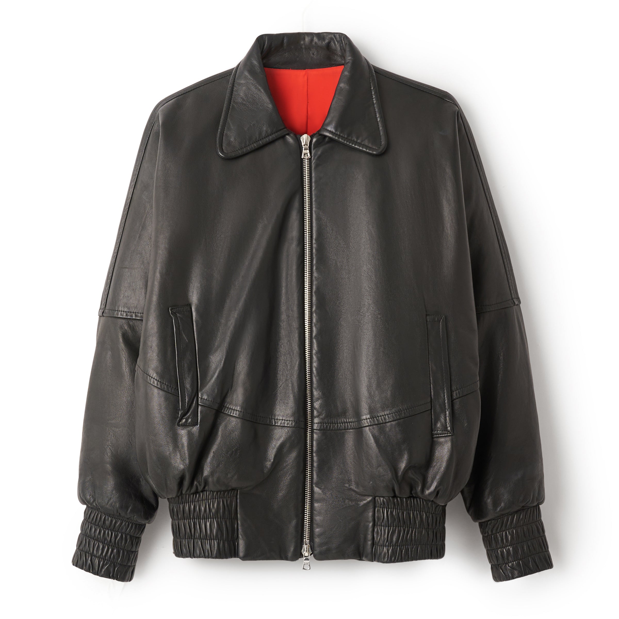 LEATHER BOMBER