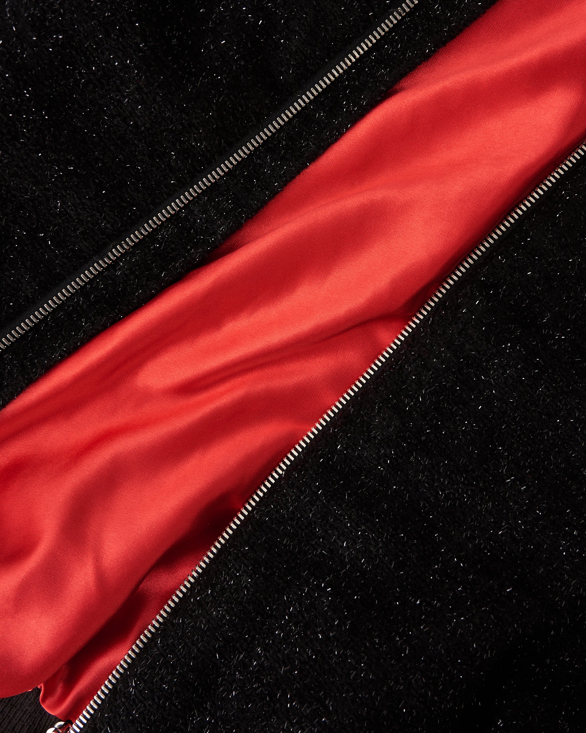 Metallic Boucle Bomber