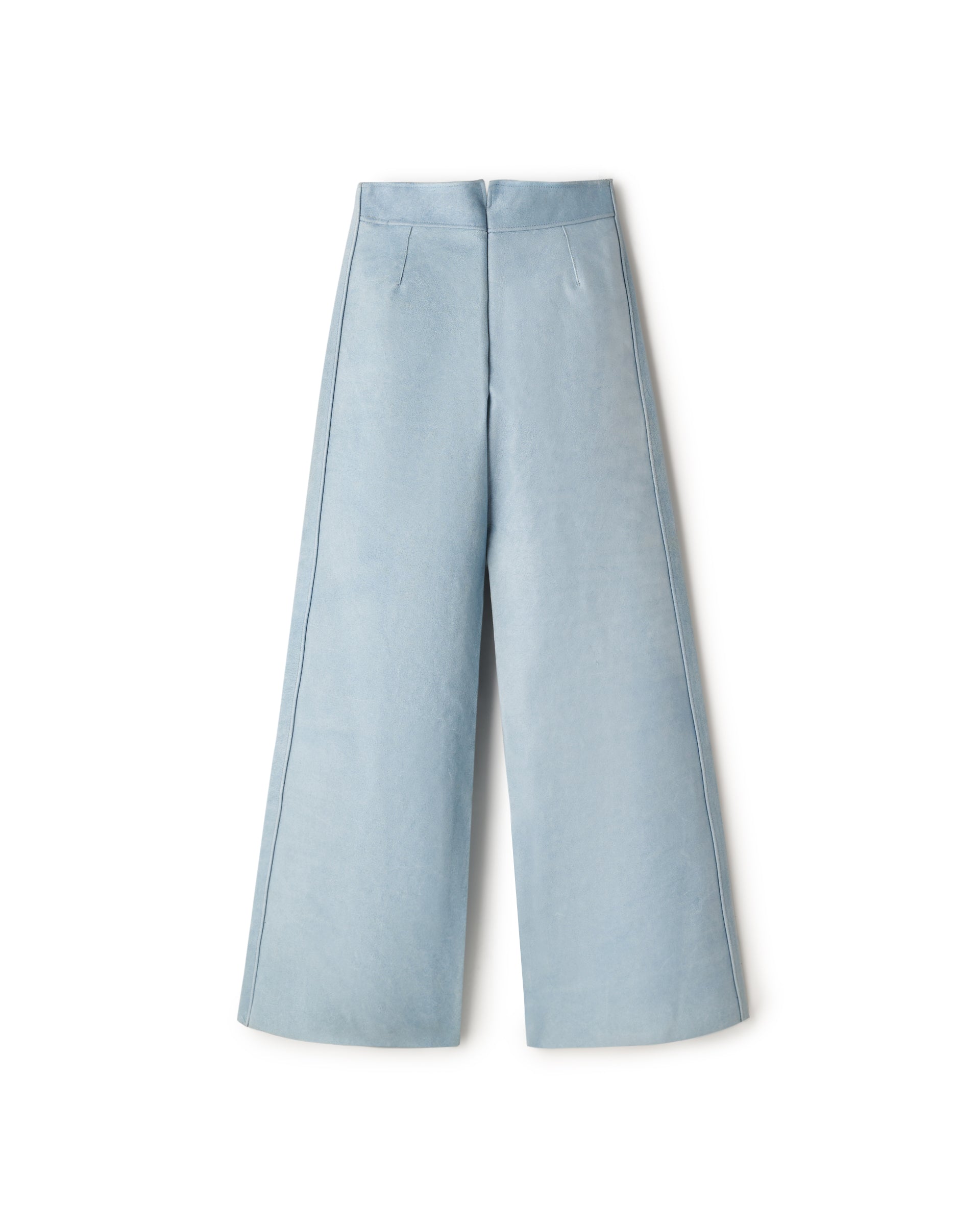 V-Back Leather Pants