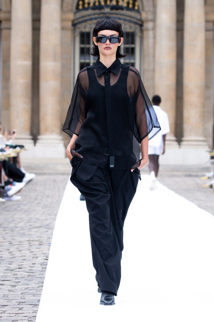 SS Button Up Shirt - Organza