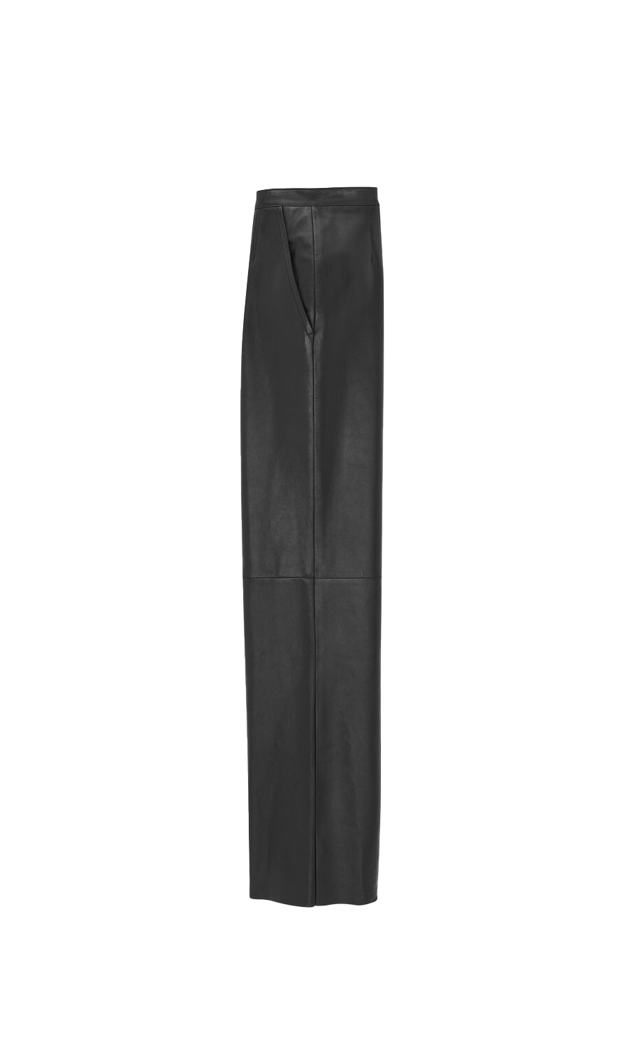 Pleated Leather Trouser