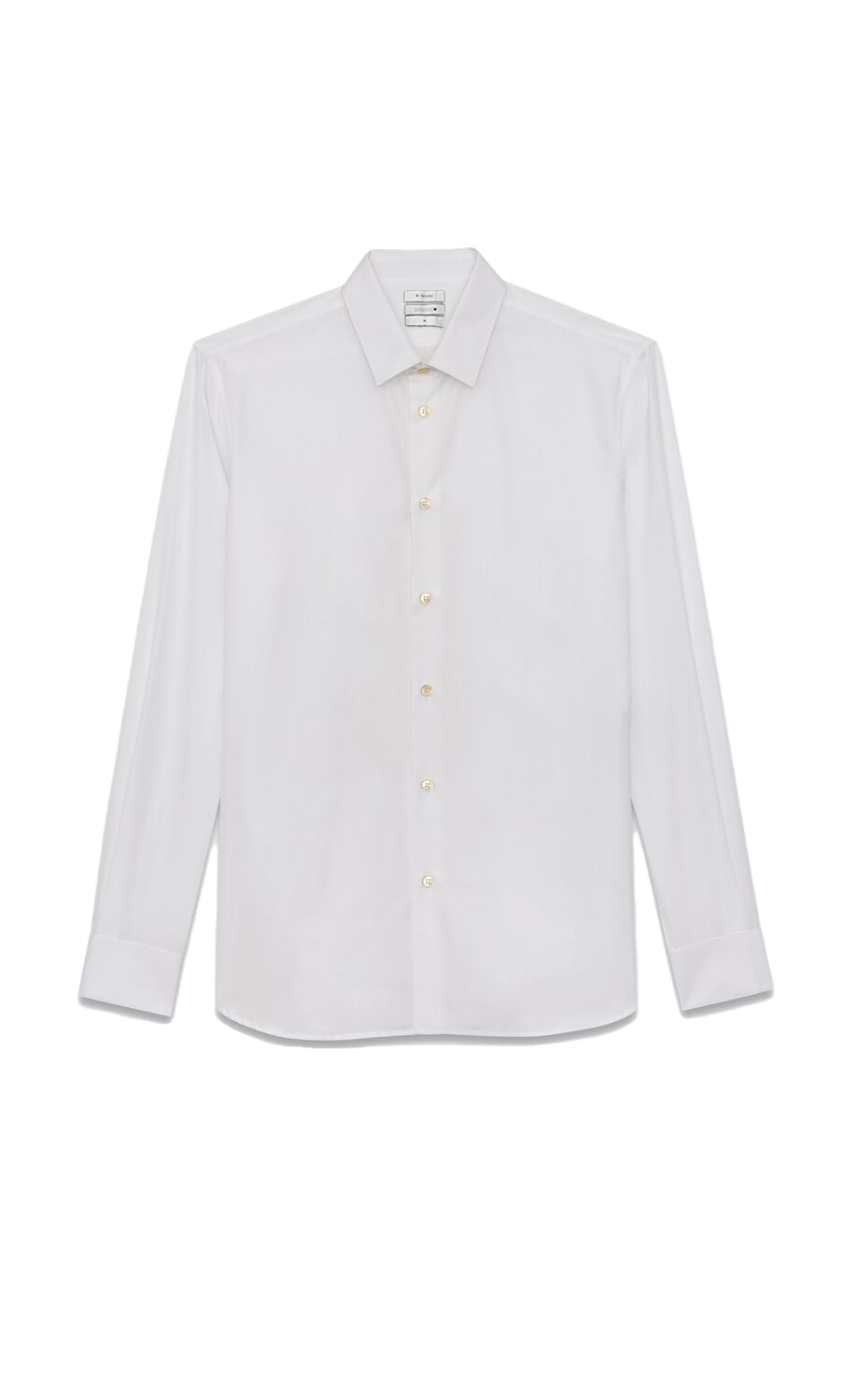 Cotton Poplin Label Shirt