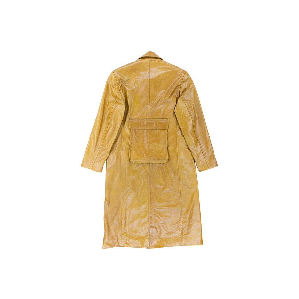 LEATHER OVERCOAT