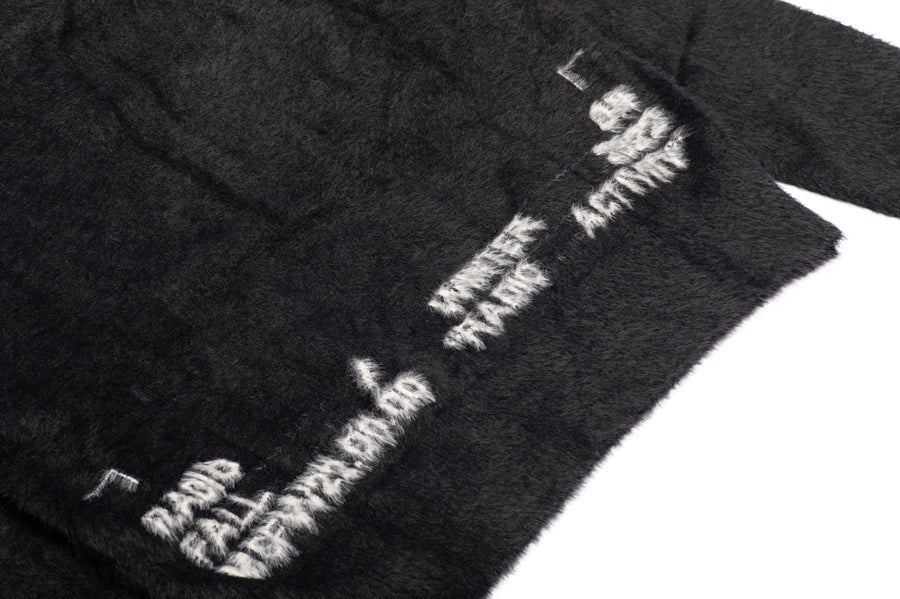 BLACK BRUSHED COTTON POLO