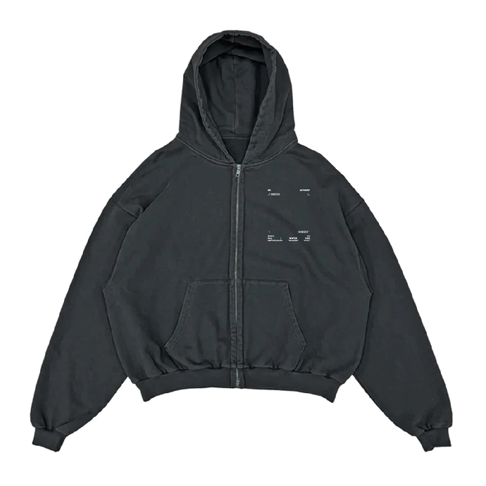 DESIGN MARKS ZIP HOODIE – Mr. Saturday