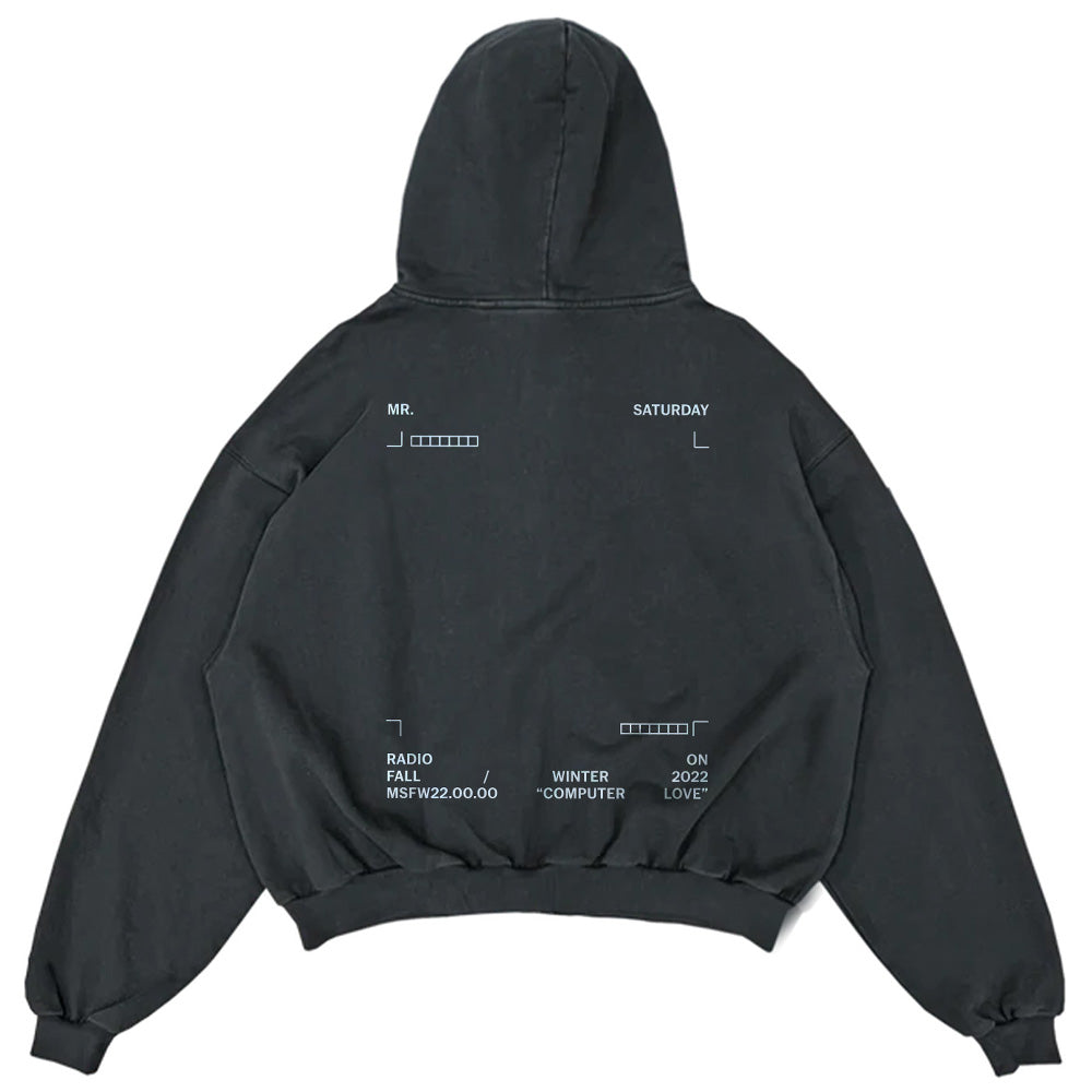 COMPUTER LOVE ZIP HOODIE