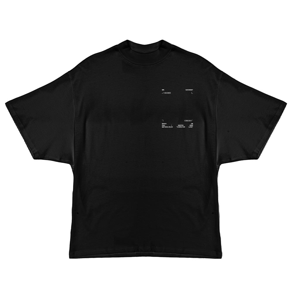 COMPUTER LOVE MOCK NECK T-SHIRT