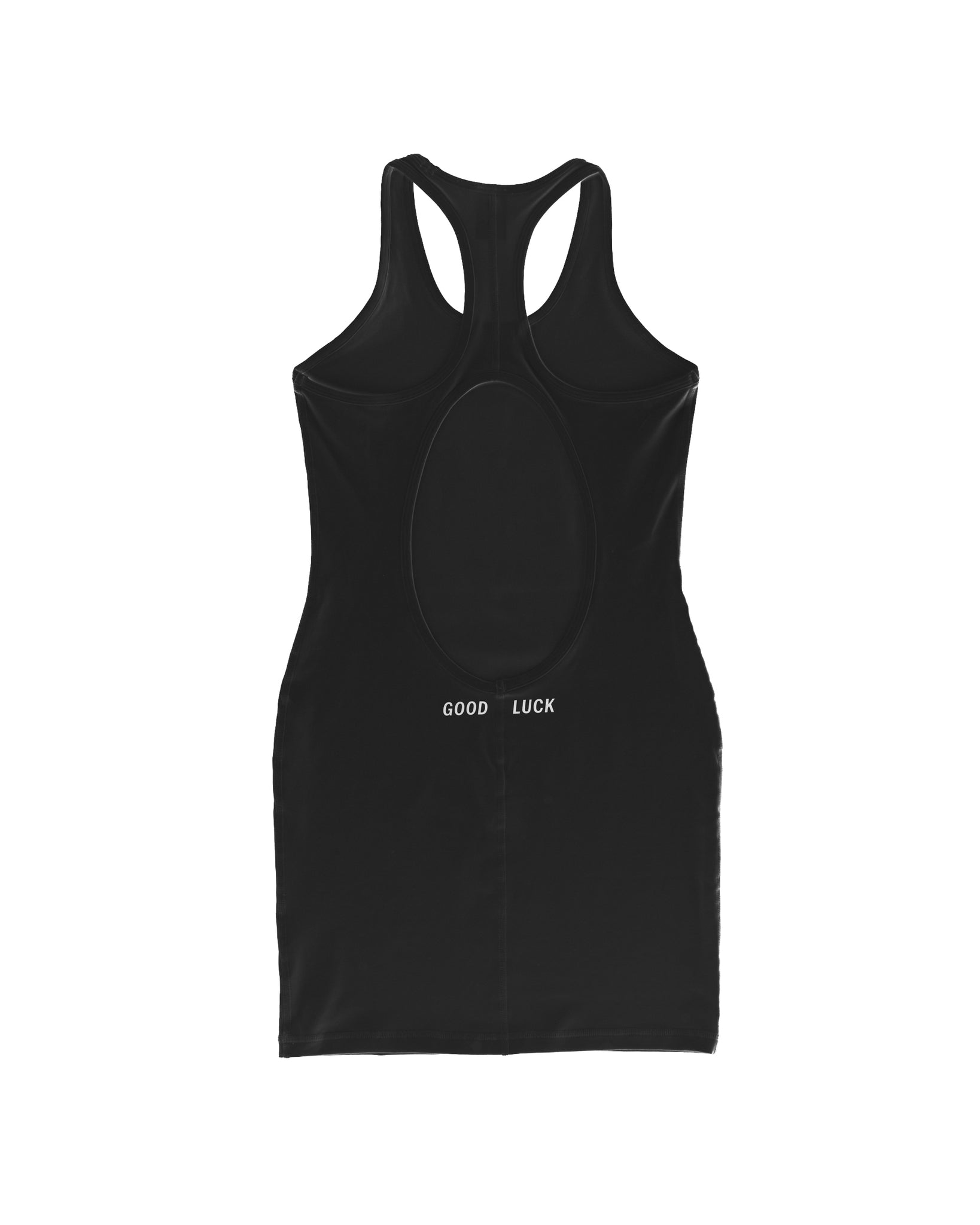 "Good Luck" Womens Dress (Black)