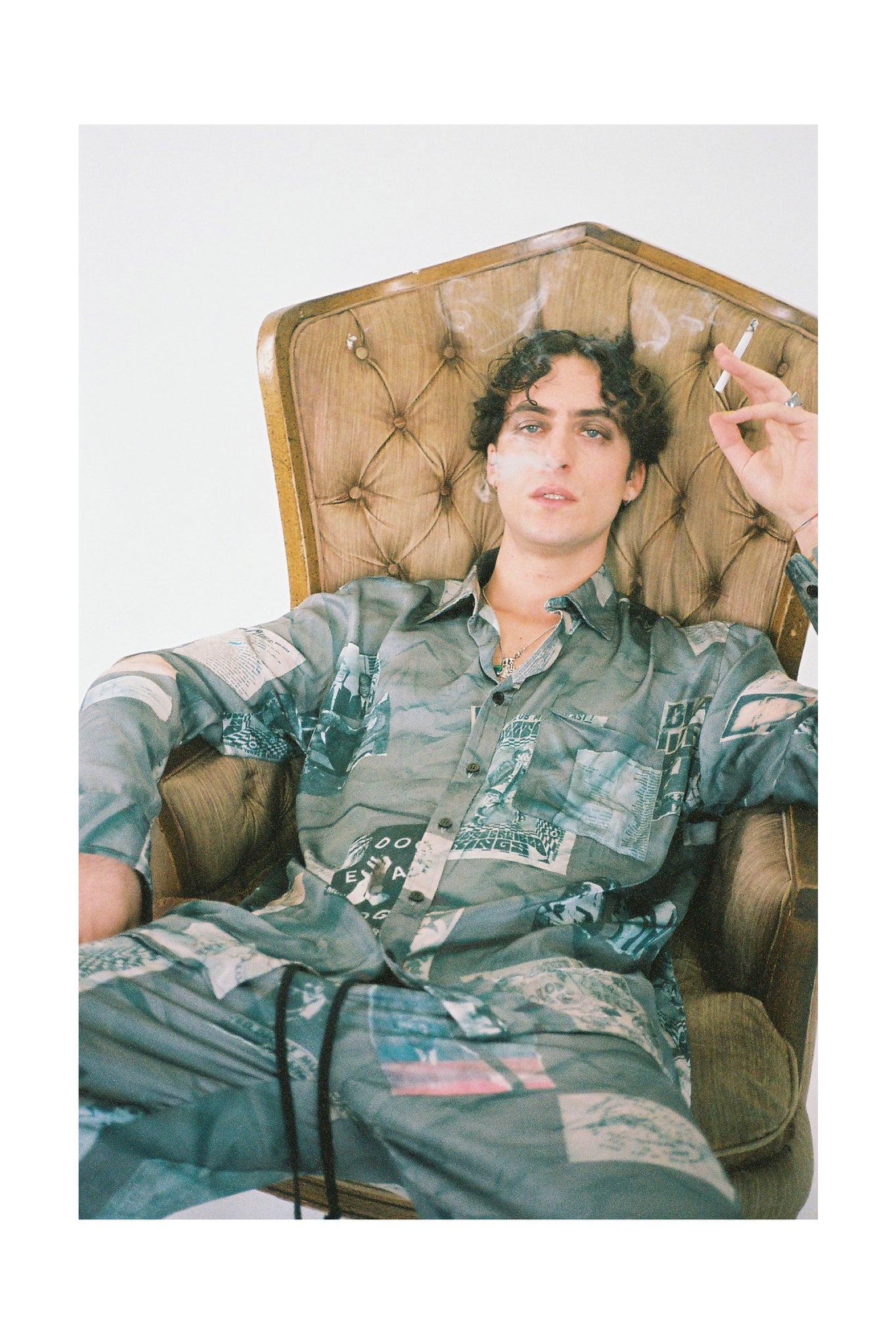 MSFW20.11.05 Printed Cupro Shirt