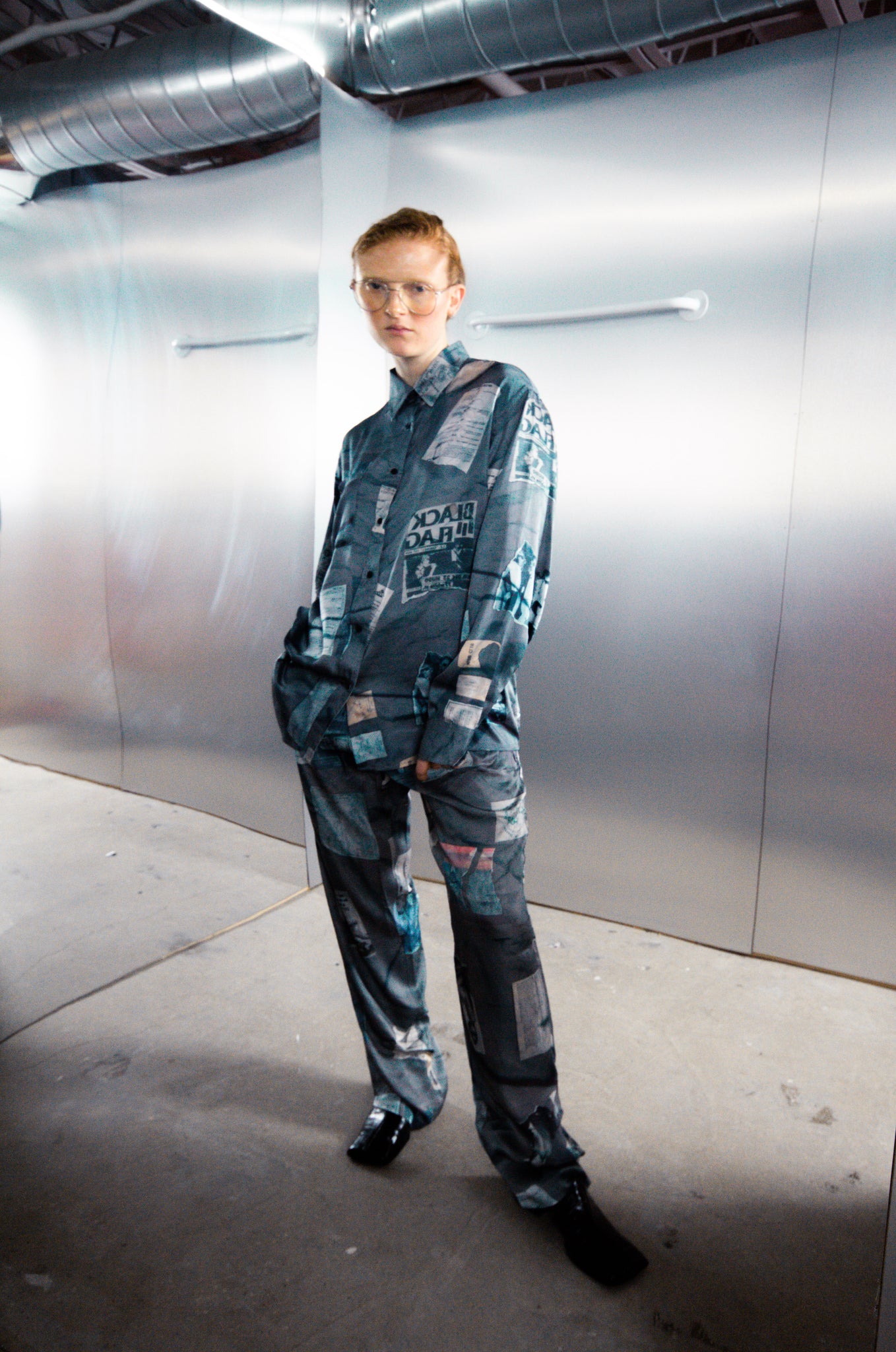 MSFW20.11.05 Printed Cupro Shirt