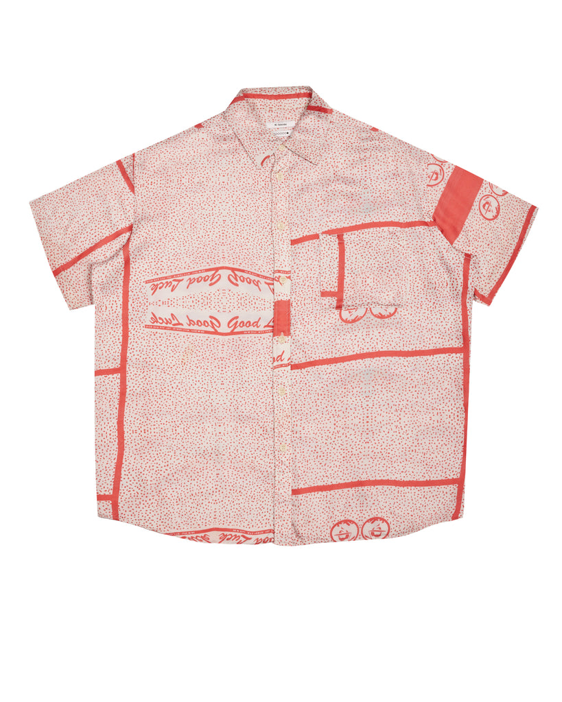 MSSS21.11.07 Printed Cupro Short Sleeve Button-Up