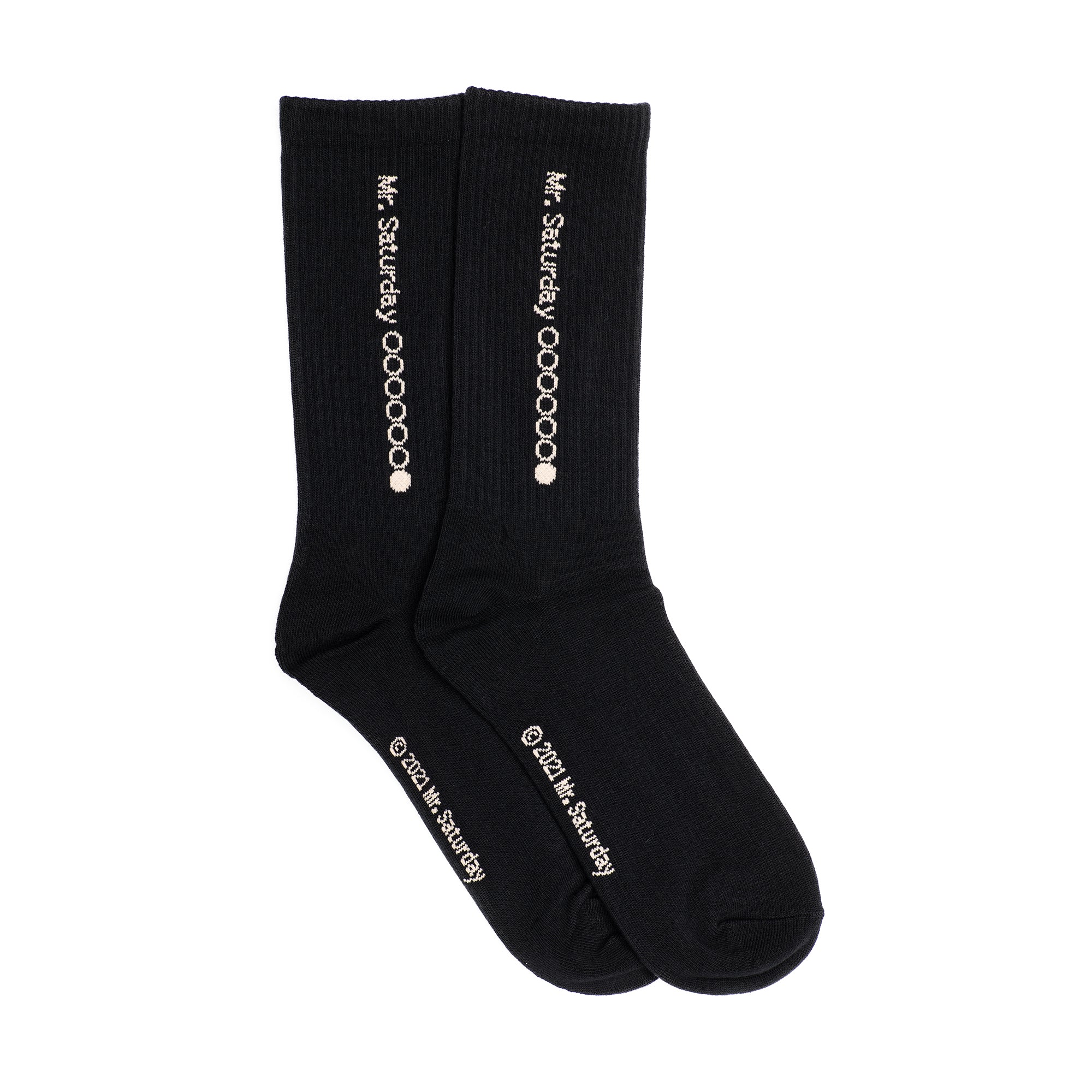 Black Vertical Logo Sock