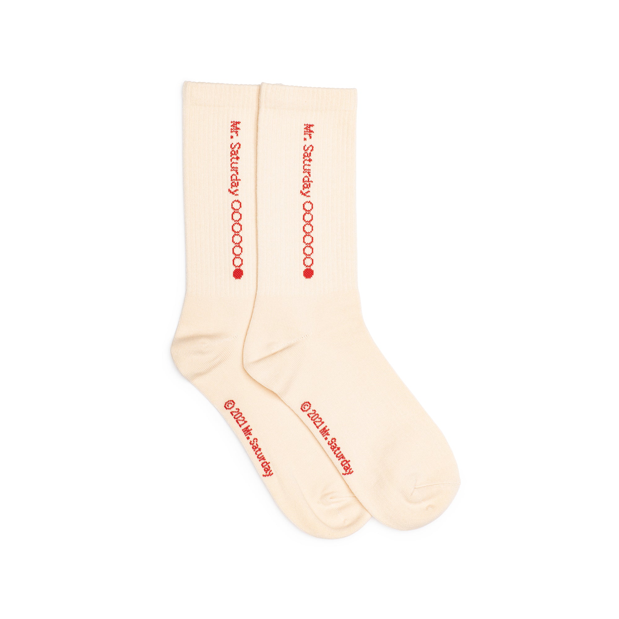 Blush Vertical Logo Sock